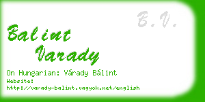 balint varady business card